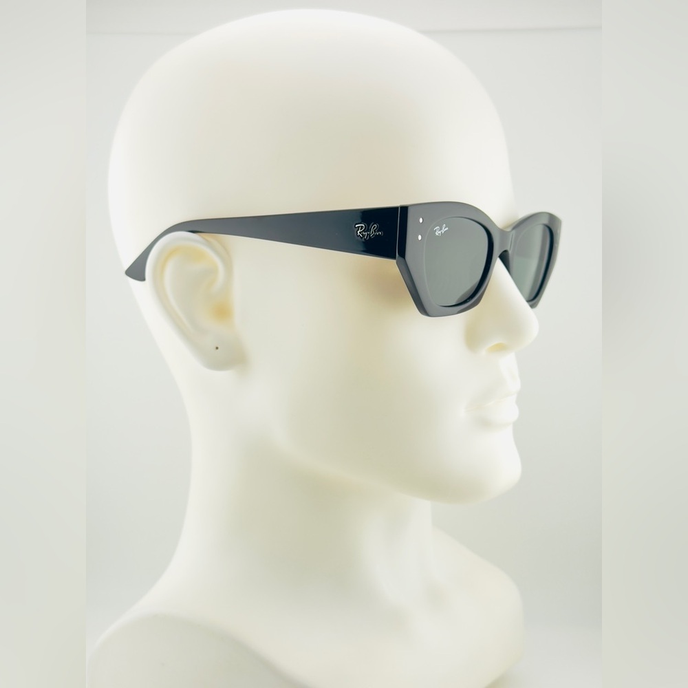 Ray-Ban Zena Bio Based Sunglasses RB4430 Polished black Frame Dark Gray Lenses - Picture 6 of 16